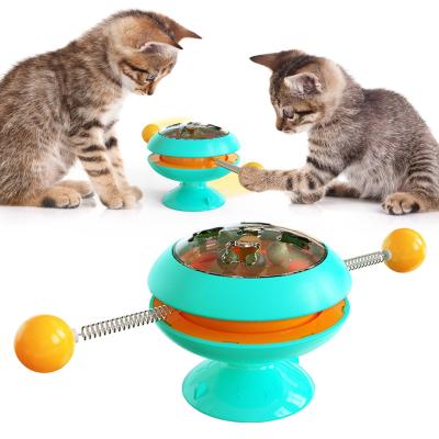 China Stocked Catnip Fighting Toy Cat Wheel Toy Funny Stick Catnip Pet Ball Turntable First Class Little Live Pets For Sale for sale