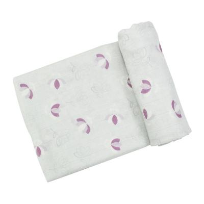 China 2022 New Designs Organic Cotton Bamboo Muslin Anti-pilling Wrap Blankets For Baby for sale