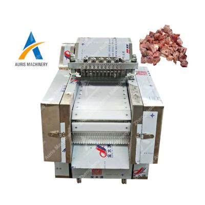 China Automatic And High Efficiency Automatic Industrial Used Whole Chicken Cutting Beef Rib Meat Cube Cutter for sale