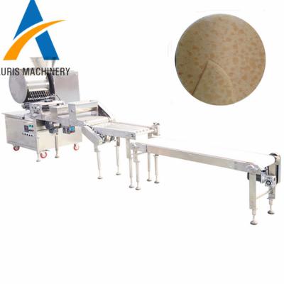 China High Efficiency Top Selling Samosa Lumpia Skin Dough Thin Sheet Forming Forming Pancake Making Machine for sale