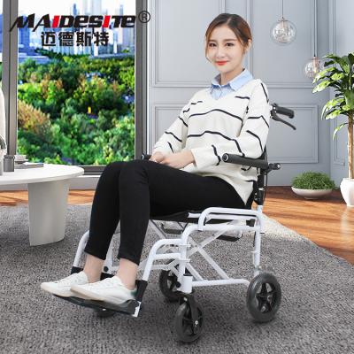 China Lightweight/Portable Fashion Aluminum Folding Handicapped Lightweight Portable Wheelchairs For Sale for sale