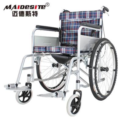 China Low Price Comfortable Ultra Light Folding Wheelchair With Toilet For Sale for sale