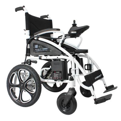 China Light Weight Steel Disabled Electric Folding Design Fashion Coating Quality Powder Motorized Wheelchair for sale