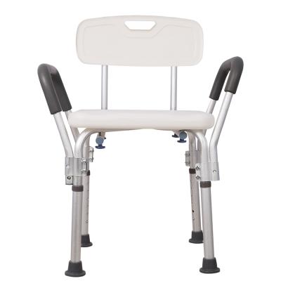 China Good Quality Shower Commode Chair Shower Chair With Armrest Adjustable Shower Chair for sale