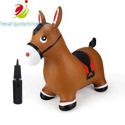 China Wholesale Toy Inflatable Kids Lovely Popular Hopping Hopping Hopping Toys Horse Hopper For Outdoor Trick Play Gym for sale