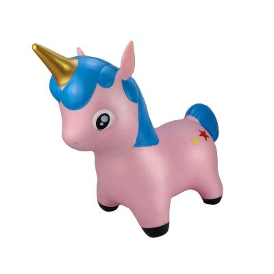 China Inflatable Toy Inflatable Bouncy Toy PVC Hopper Jumping Unicorn for sale