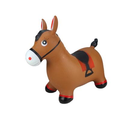 China Inflatable Toy Children Outdoor Garden Toys Inflatable Ride On Animal Jumping Horse Hopper Bouncing Play Outdoors for sale