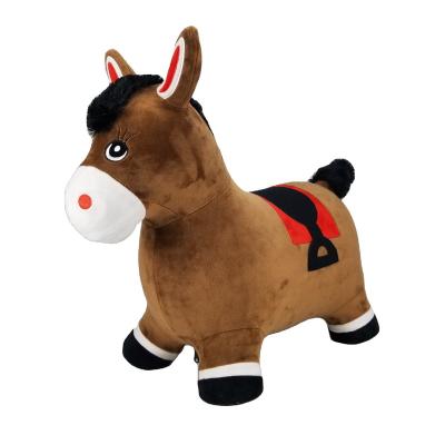 China New Inflatable Toy Top Plush Hopping Hopping Animal Inflatable Jumping Animal Hopper With Canvas Cover for sale