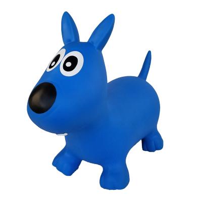 China Toy Factory Inflatable PVC Bounce Ride On Dog Toys Animal Kids Jumping Dog Hopper for sale