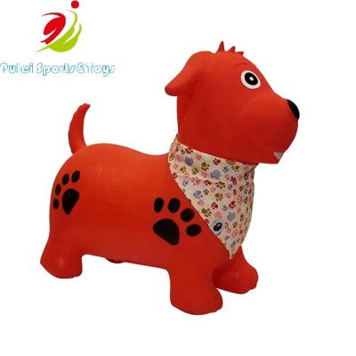 China Toy Kids Inflatable Jumping Toys Hopper Dog Inflatable Animal Bouncer For Balance Training for sale