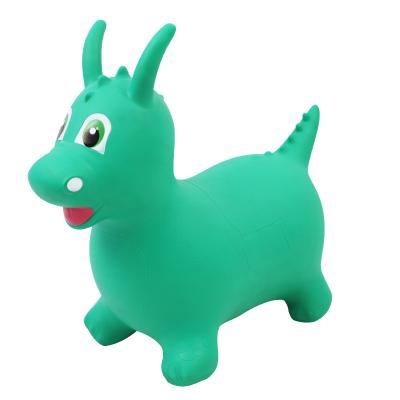 China Kid Inflatable Toy Dragon Toys Jumping Animal Bouncer Cartoon Plastic Dinosaur Riding Toy for sale