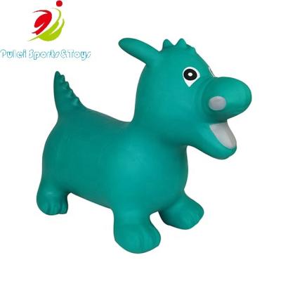 China Toy Kids Outdoor Inflatable Ride on Inflatable Toy Dinosaurs Jumping Animal Hopper for sale