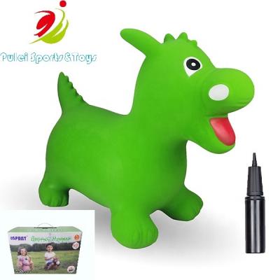 China Inflatable Toy Kids 2 Year Old Jumping Game Toys PVC Inflatable Bounce Hopper Animal Dinosaur for sale