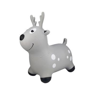 China Animal Toy High Quality Inflatable Plastic Inflatable Toy Deer Hopper For Jumping Kids Outdoor for sale