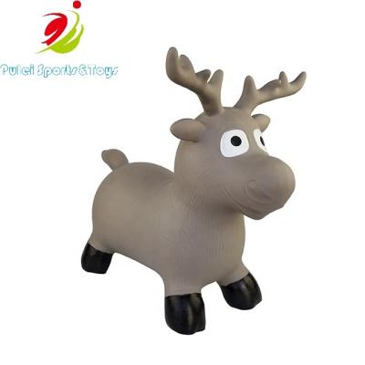 China Kids Sports Balance Toys&Games Inflatable Hopper Bouncy Animal Moose For Play Jumping Exercise 63*24*49 for sale