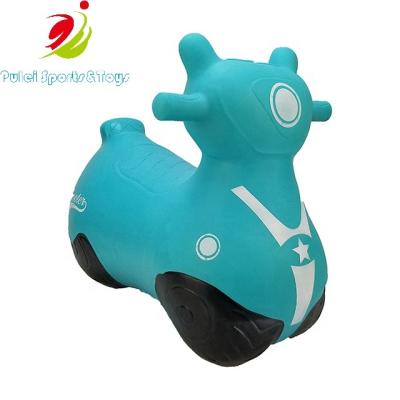 China Inflatable Toy Kids Hopper Bouncy Toys PVC Inflatable Ride On Scooter Jumping Horse for sale