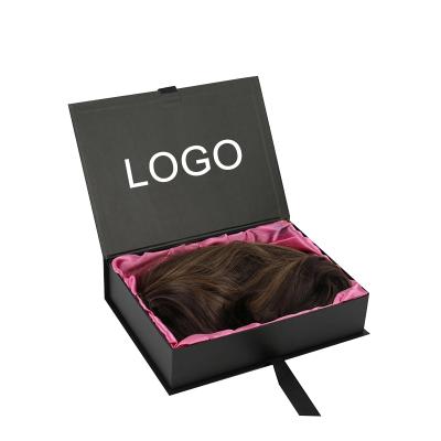 China Recyclable Wholesale Hair Storage Boxes Gift Boxes Luxury Wig Listing Wigs Packaging Box Custom Logo for sale