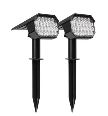 China Lawn Spike Outdoor Garden Solar Spotlight 24 LED Pathway Yard Landscape IP65 Waterproof Solar Spot Light for sale