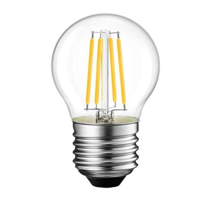 China Retro Inspired Modern Glass LED G45 Filament Edison Bulb Small Glass 2w 4w 5w 6w Round for sale