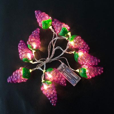 China LED STRING Strawberry Fruit Led String Lights Pineapple Grape Banana Fruit Christmas Garden Decorative for sale