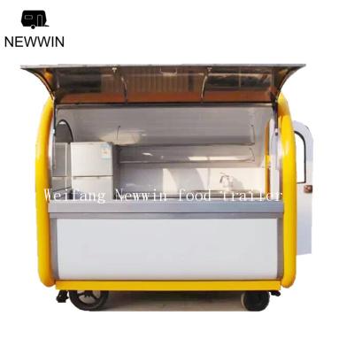 China food & Drink Shops Best Price Food Truck For Sale Europe Cafe Kiosk Hot Dog Food Cart Hand Push Food Trailer for sale