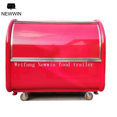 China food & Drink Shops Caravan Food Van Trailer Top Quality Hand Push Dog Cart for sale