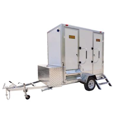 China Customize China Supply Trailers Luxury Mobile Western Style Portable Toilet Toilet Trailer For Sale for sale