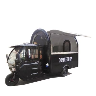 China Electric Van Mobile Shop Food Truck Pancake Cart Vegetable Processing Factory Motor Tricycle Food Truck Trailer For Sale for sale