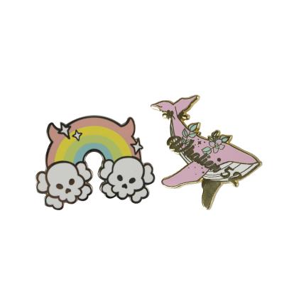 China Wholesale Manufacture Pin Custom Hard Enamel Cartoon Cute Pink Fantasy Pins From Europe for sale