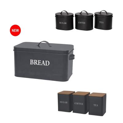 China High Quality Hot Selling Steamable Vintage Bread Bin Kitchen Metal Storage Bread Box for sale