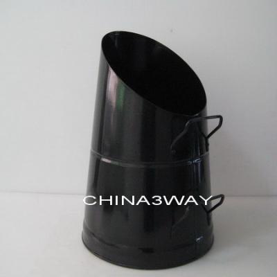 China Wholesales Modern High Quality Metal Galvanized Coal Steel Pail Customized Black Pail Bucket Trough for sale