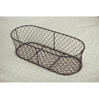 China Wholesale High Quality Handmade Viable Iron Storage Mesh Basket For Storage Kitchen Metal Wire Basket for sale