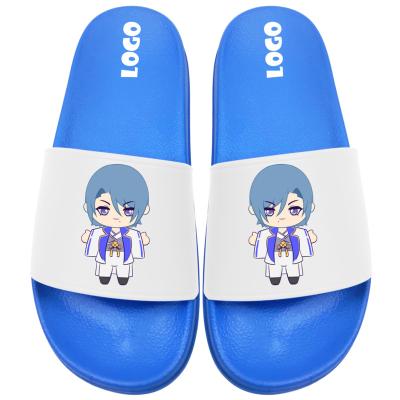 China Fashion Trend Customized Custom Made Logo Bedroom Print Design Slide Home Slippers Womens Outdoor Sandals for sale