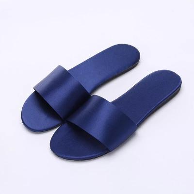 China New Open-Toe Home Four Seasons Outdoor Free Shipping Silk Women's Ladies Slippers for sale