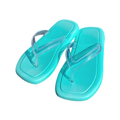 China Wholesale Fashion Trend Slides Transparent Beach Jelly Sandals Women Strappy Sandals Slippers New Design Adult 2022 Flip Flop Slippers for sale