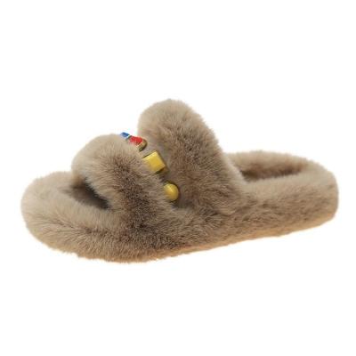 China Fashion Trend Women Micro Suede Moccasin Slipper Indoor Outdoor Shoe for sale