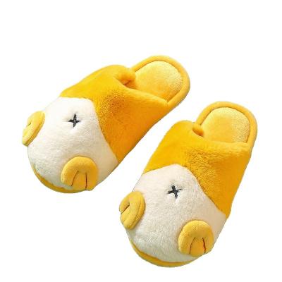 China Fashion trend fluffy animal indoor slippers for women and ladies custom plush slippers for sale