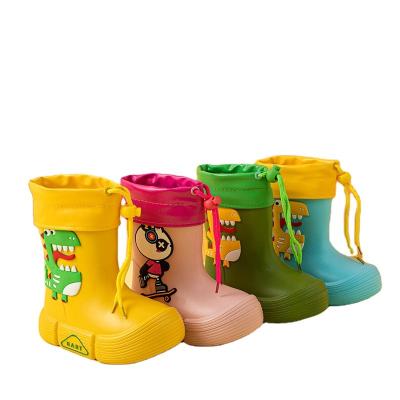 China Other hot children's and girls' cartoon rain boots boys and water non-slip wear-resistant shoes student shoes rubber overshoe for sale