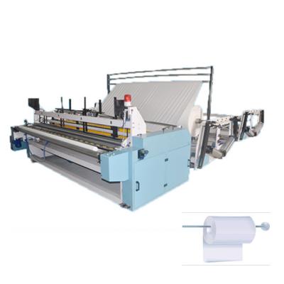 China Small Business Rewinding Tissue Paper Machine Second Hand Machinery Price Toilet Paper /kitchen Towel Automatic Customized for sale