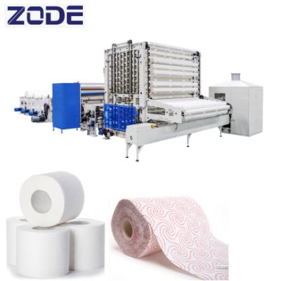 China Non-stop Kitchen Paper Towel Rolls Toilet Tissue Making Rewinding Machine for sale