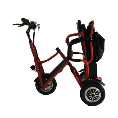 China Folding scooters 3 wheeler electric scooters / portablel tricycle with lithium battery to pick fall off kids for sale