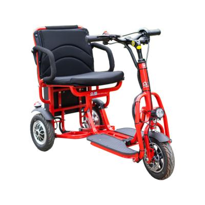 China Easy uphill scooter high power lithium battery folding electric tricycles for the elderly for sale