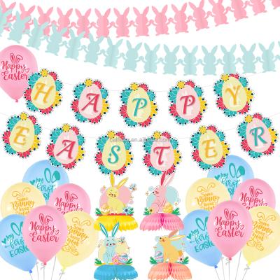 China Easter decoration Easter for home Easter table centerpieces Bunny Banner Easter for home party decorations kit for sale