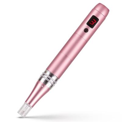 China Digital Skin Rejuvenation 6 Levels Derma Pen Professional Wireless Dr Pen M8 with 11/16/24/36/42 Pins Around Electric Dermapen Nano Needles for sale