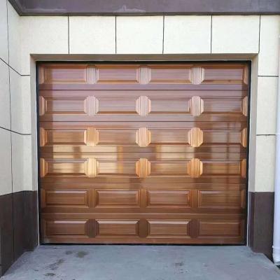 China Wholesale Price Modern House Villa Exterior Garage Doors Design Automatic Steel Plate Overhead Insulated Sectional Garage Door for sale