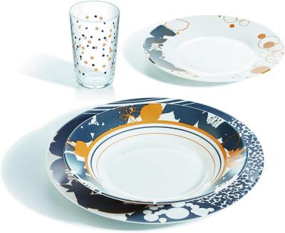 China Germany Style Dinner Set 18pcs Modern Design Sustainable Dinnerware Set With Design for sale