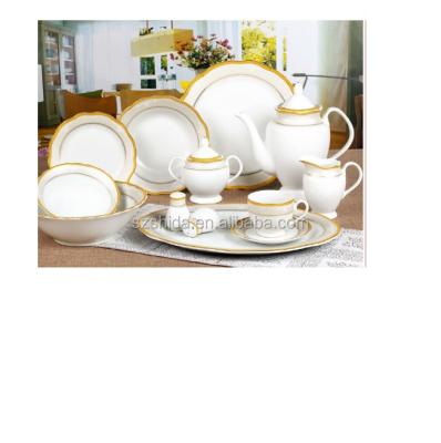 China Sustainable factory supply! 120pcs antique porcelain dinner set, wholesale dinnerware sets with gold for sale