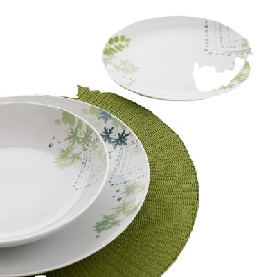 China Sustainable Dinnerware Sets Dinnerware Sets Square 18pcs Ceramic Dinner Set for sale