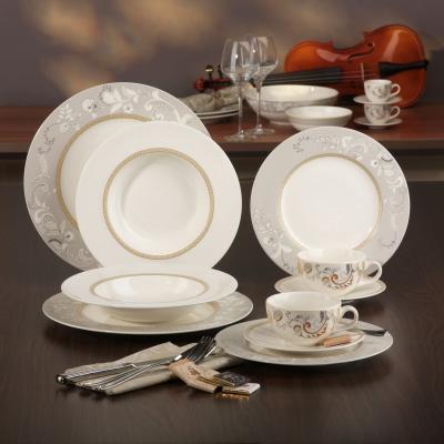 China Viable Product 20pcs China Supplier Factory Dinnerware Sets Luxury Porcelain Dinnerware Sets Dinnerware Dishes Dish Set for sale