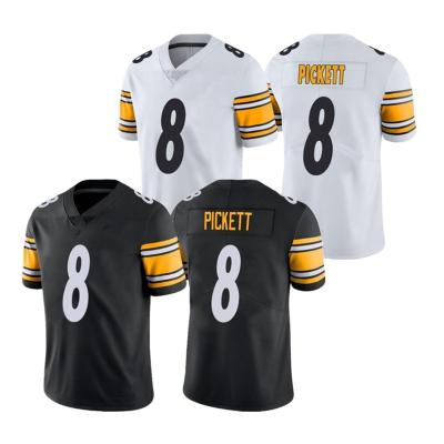 China Wholesale Kenny Pickett #8 Pittsburgh Jerseys 2022 Draft First Round Pick Stitched American Football Limited Tank Top Antibacterial Black for sale